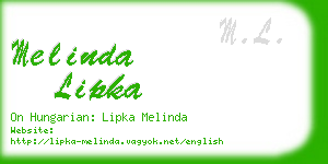 melinda lipka business card